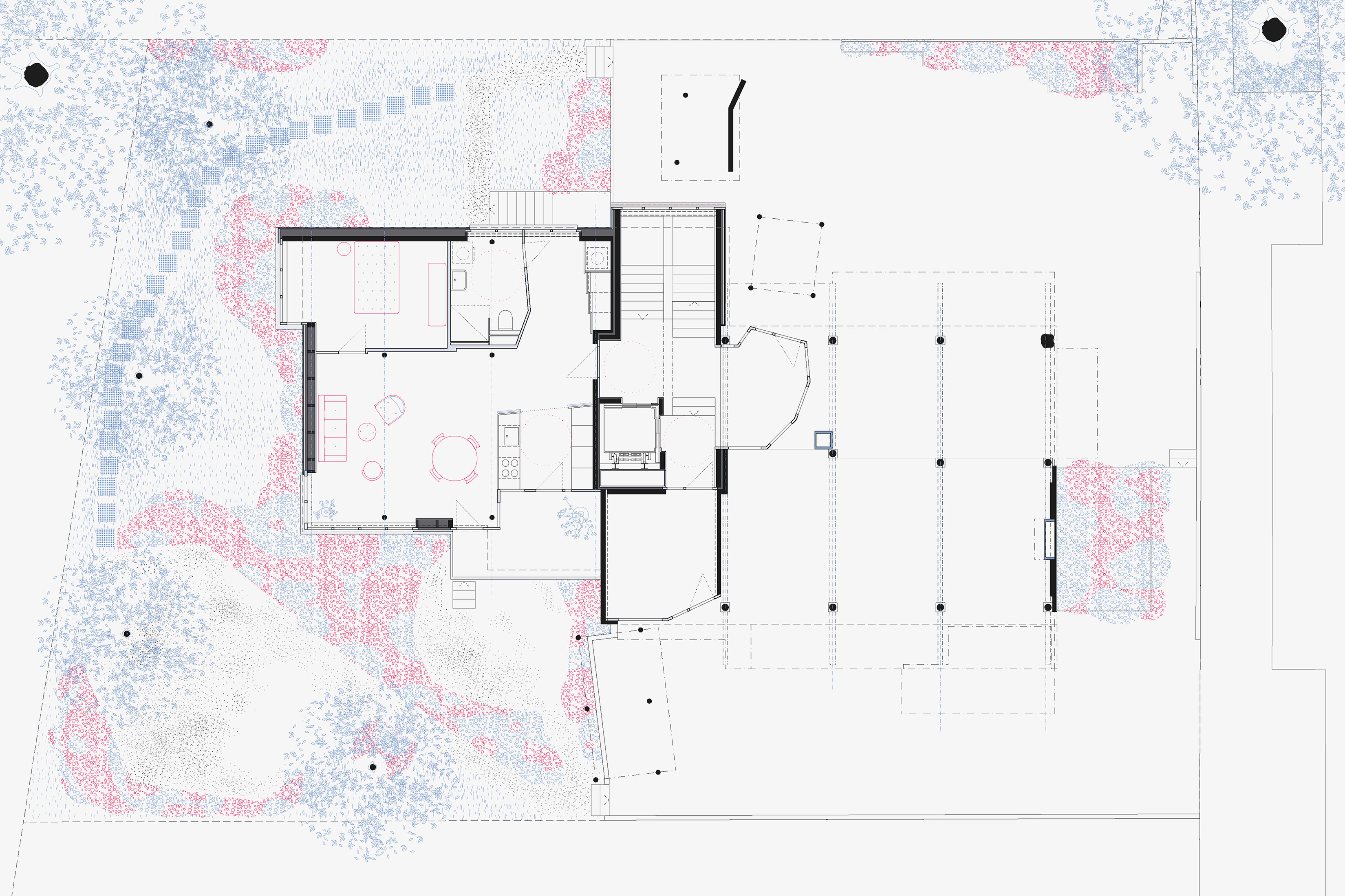 Erdgeschoss mit Umgebung
